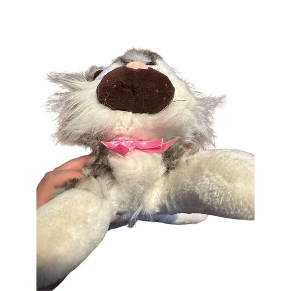 Pound Puppies Purries Furries Plush Vtg 1980s Tonka Cat Kitty Stuffed Animal 14” - Picture 6 of 9